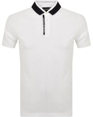 Armani Emporio Short Sleeved Polo T Shirt - White