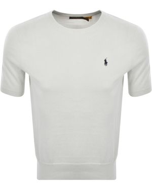 Ralph Lauren Short Sleeve Knit Jumper - Grey