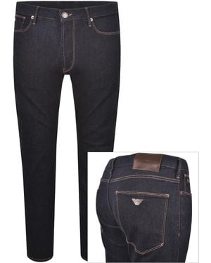 Armani Emporio J06 Slim Jeans Dark Wash - Blue