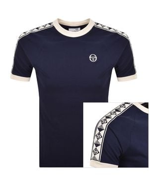 Sergio Tacchini Ringer T Shirt Maritime - Blue