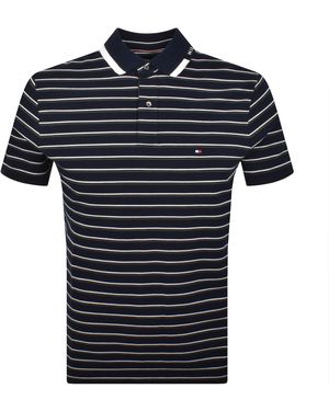 Tommy Hilfiger Grafic Collar Polo T Shirt - Blue