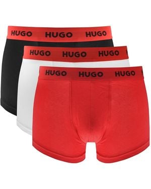 HUGO 3 Pack Trunks - Red