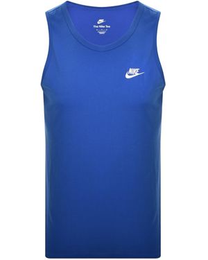Nike Club Logo Vest T Shirt - Blue
