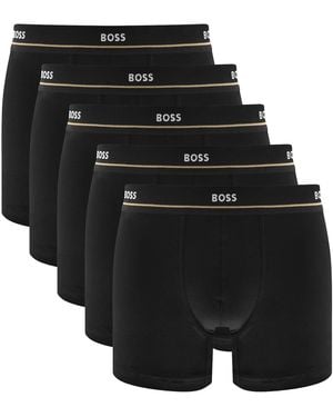 BOSS BUSINESS Boss Underwear 5 Pack Boxer Briefs - Black