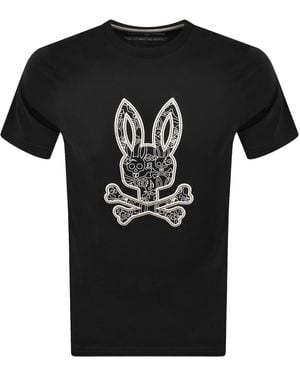 Psycho Bunny Oscar Graphic T Shirt - Black
