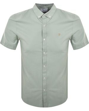 Farah Farah Brewer Slim Short Sleeve Shirt - Green