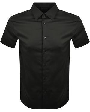 Armani Emporio Short Sleeved Shirt - Black