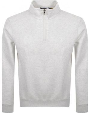 Ralph Lauren Quarter Zip Sweatshirt - Grey