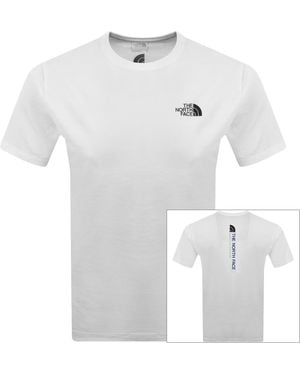 The North Face Vertical Logo T Shirt - White
