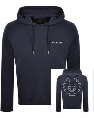 Belstaff Border Hoodie Dark Ink - Blue