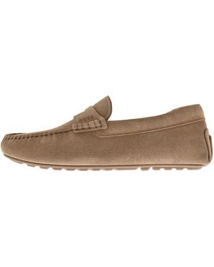 BOSS BUSINESS Boss Noel Moccasin Shoes Medium - Brown