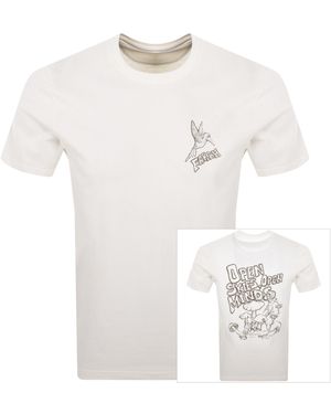 Farah Farah Normanton Graphic T Shirt Ecru - White
