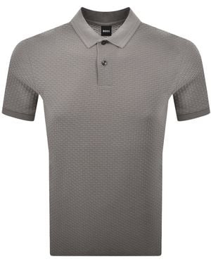 BOSS BUSINESS Boss Parlay 82 Polo T Shirt - Grey