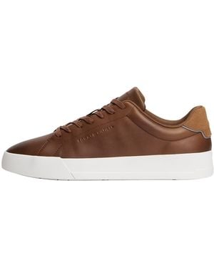 Tommy Hilfiger Court Leather Sneakers - Brown