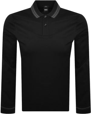 BOSS BUSINESS Boss H Pleins Slim Fit Polo T Shirt - Black