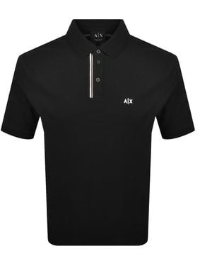 ARMANI EXCHANGE Polo T Shirt - Black