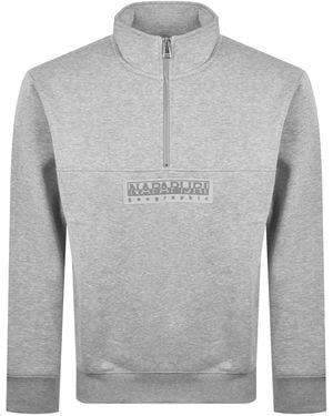 Napapijri B Box Logo Sweatshirt - Gray
