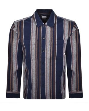 Farah Farah Joshua Stripe Shirt - Blue