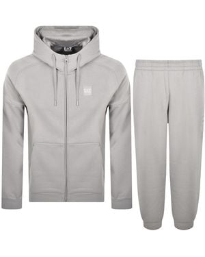 EA7 Emporio Armani Hooded Tracksuit - Gray