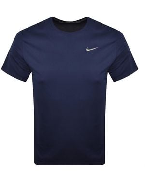 Nike Running Dri Fit Miler T Shirt - Blue