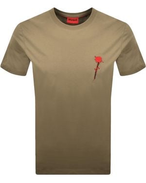 HUGO Diflow T Shirt - Green