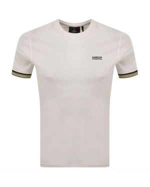Barbour Newport Tipped T Shirt - White