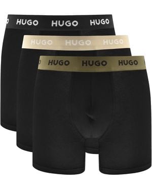 HUGO 3 Pack Boxer Briefs - Black
