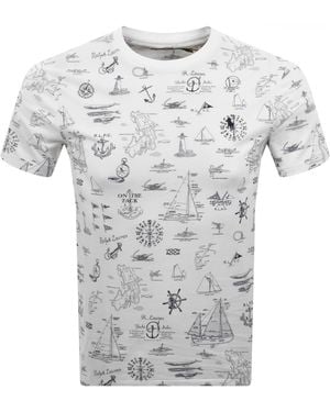 Ralph Lauren All Over Print T Shirt - Grey