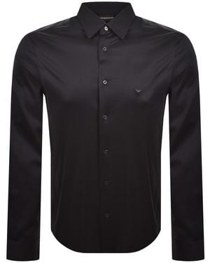 Armani Emporio Long Sleeved Shirt - Black