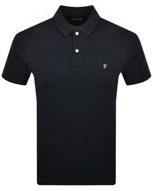 Farah Farah Cunningham Polo T Shirt True - Black