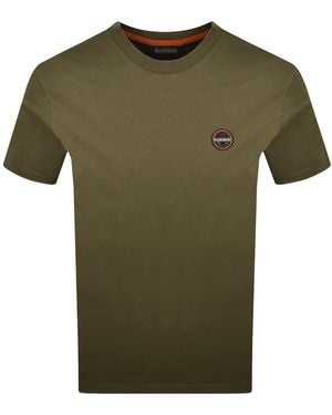 Napapijri S-Badge T Shirt - Green