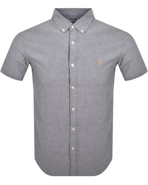 Farah Farah Brewer Slim Short Sleeve Shirt - Gray