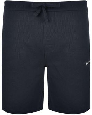 BOSS BUSINESS Boss Waffle Shorts - Blue