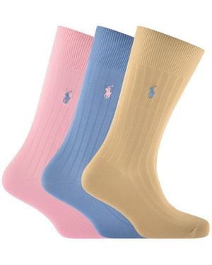 Ralph Lauren 3 Pack Socks - Blue