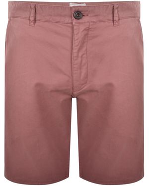 Farah Farah Hawk Twill Shorts Dusty - Red