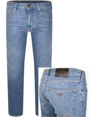Armani Emporio J45 Regular Jeans Light Wash - Blue