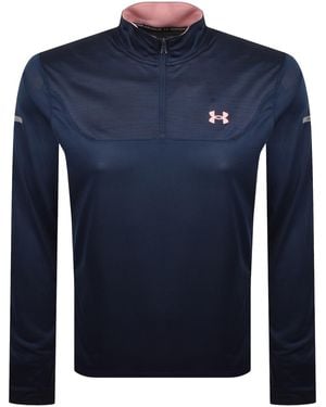 Under Armour Tech Utility Quarter Zip T Shirt - Blue