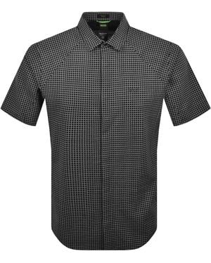 BOSS Boss Excurse Short Sleeve Shirt Dark - Black