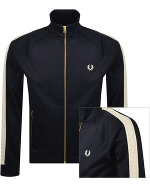 Fred Perry Cable Taped Track Top - Blue