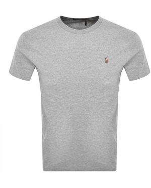 Ralph Lauren Pima Crew Neck T Shirt - Grey
