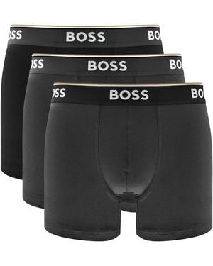 BOSS BUSINESS Boss Underwear 3 Pack Power Boxer Briefs - Black