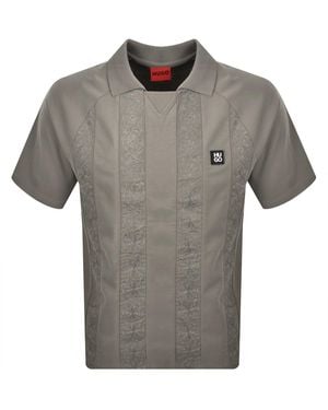 HUGO Dromos Polo T Shirt - Grey