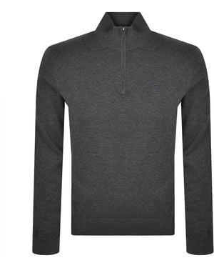 Hackett Heritage Half Zip Sweatshirt - Grey
