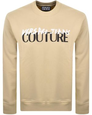Versace Jeans Couture Couture Logo Sweatshirt - Natural