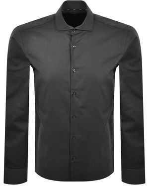 BOSS BUSINESS Boss P Joe Long Sleeve Shirt Dark - Black