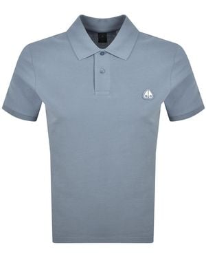 Moose Knuckles Everett Polo T Shirt - Blue