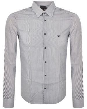 Armani Emporio Long Sleeved Shirt - Gray