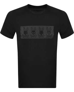 Psycho Bunny Costello Graphic T Shirt - Black