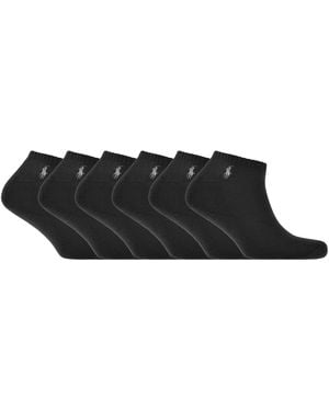 Ralph Lauren 6 Pack Socks - Black