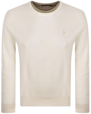 Ralph Lauren Crew Neck Knit Sweater - White